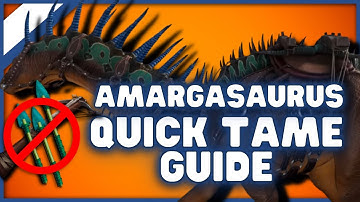 How To Tame An Amargasaurus Ark Taming Guide Lost Island