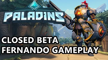 Paladins Closed Beta - Fernando Gameplay/First impressions - Paladins Capture point Gameplay