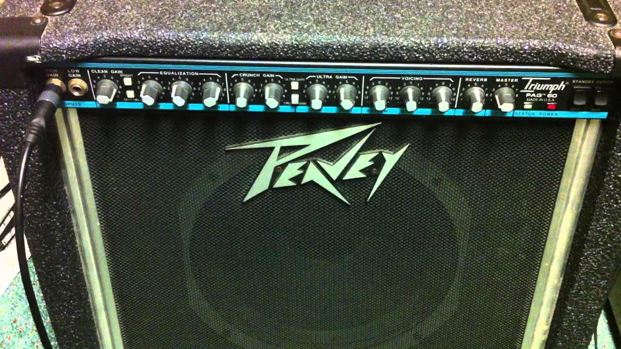 Peavey triumph PAG 60 amp amplifier demo - YouTube