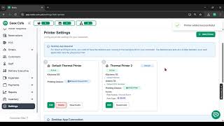 How to Add a Thermal Printer and Enable Direct Printing in the Resto Web App screenshot 1