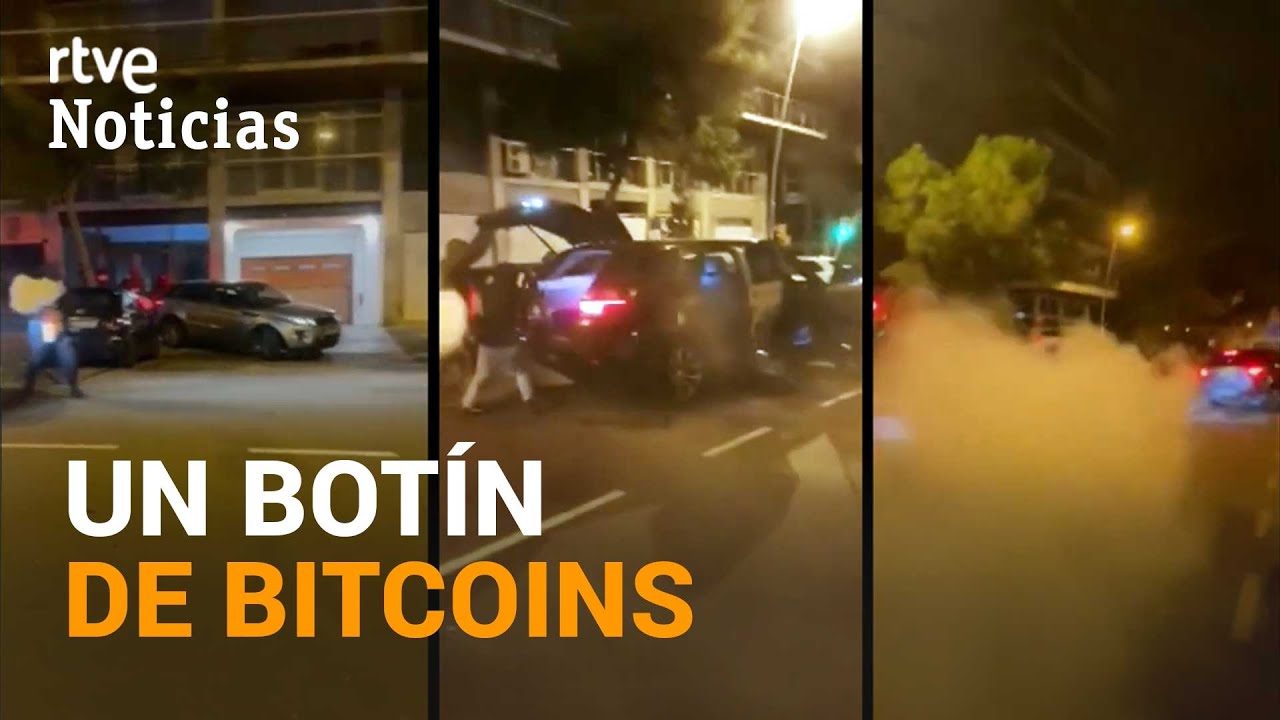 Revientan con un coche un CAJERO DE BITCOIN en Barcelona y se dan a la fuga  | RTVE Noticias