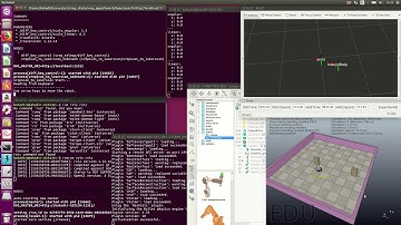 Moving Robot with Arrow Keys Using Vrep