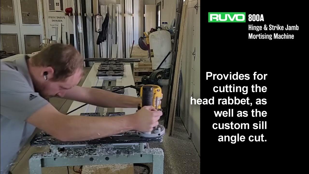 RUVO 800A Hinge & Strike Jamb Mortising Machine YouTube
