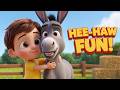 My Donkey Song | Bunny Boo Songs | Kids Animal Rhymes | Animal Songs for Kids