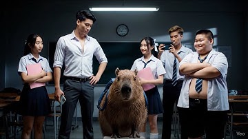 Capybara đi học bị bạn bè bắt nạt