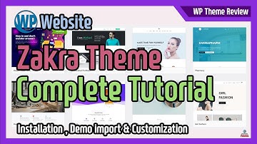 Initializing WordPress without plugin and Introducing Zakra theme. [Make a Website on WordPress]