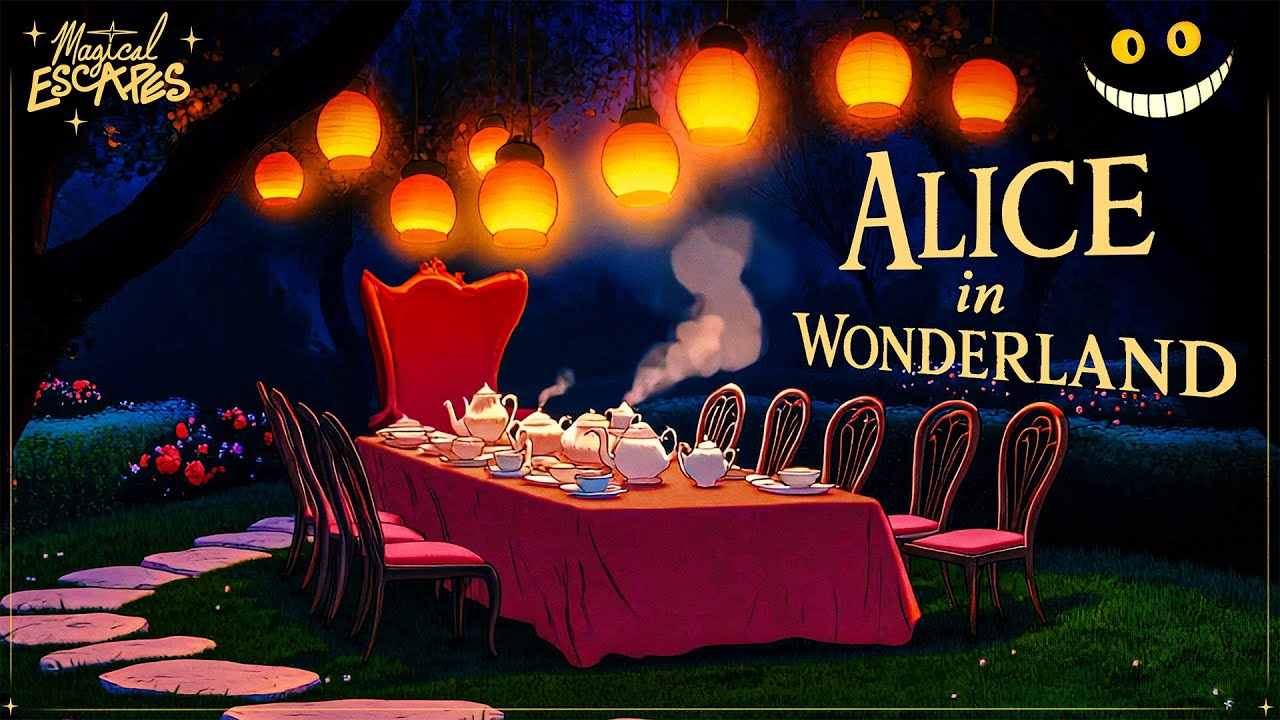 Alice in Wonderland – Tea Party Ambience – Whimsical Music & Fantasy Sounds | Relax, Study, Sleep