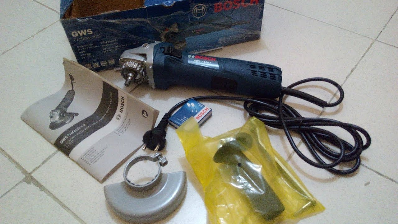 ANGLE GRINDER / BOSCH GWS 7100 T / SLIM TYPE YouTube ANGLE GRINDER / BOSCH GWS 7100 T / SLIM TYPE YouTube