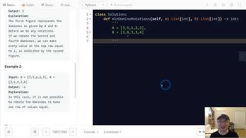 1007. Minimum Domino Rotations For Equal Row | English | Medium