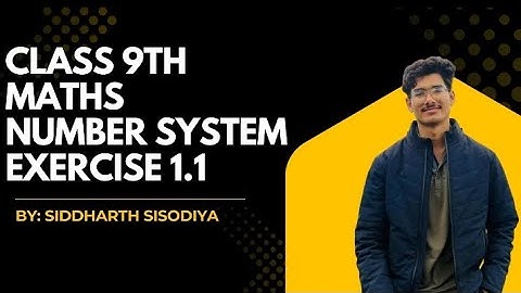 Class 9 Maths Chapter 1 Number System Exercise 1.1 