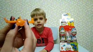 Бегемотики Киндер сюрприз игрушки распаковка Kinder HAPPOS FAMILY часть 3