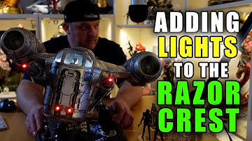Add Lights to the Hasbro Razor Crest Star Wars Vintage Collection!