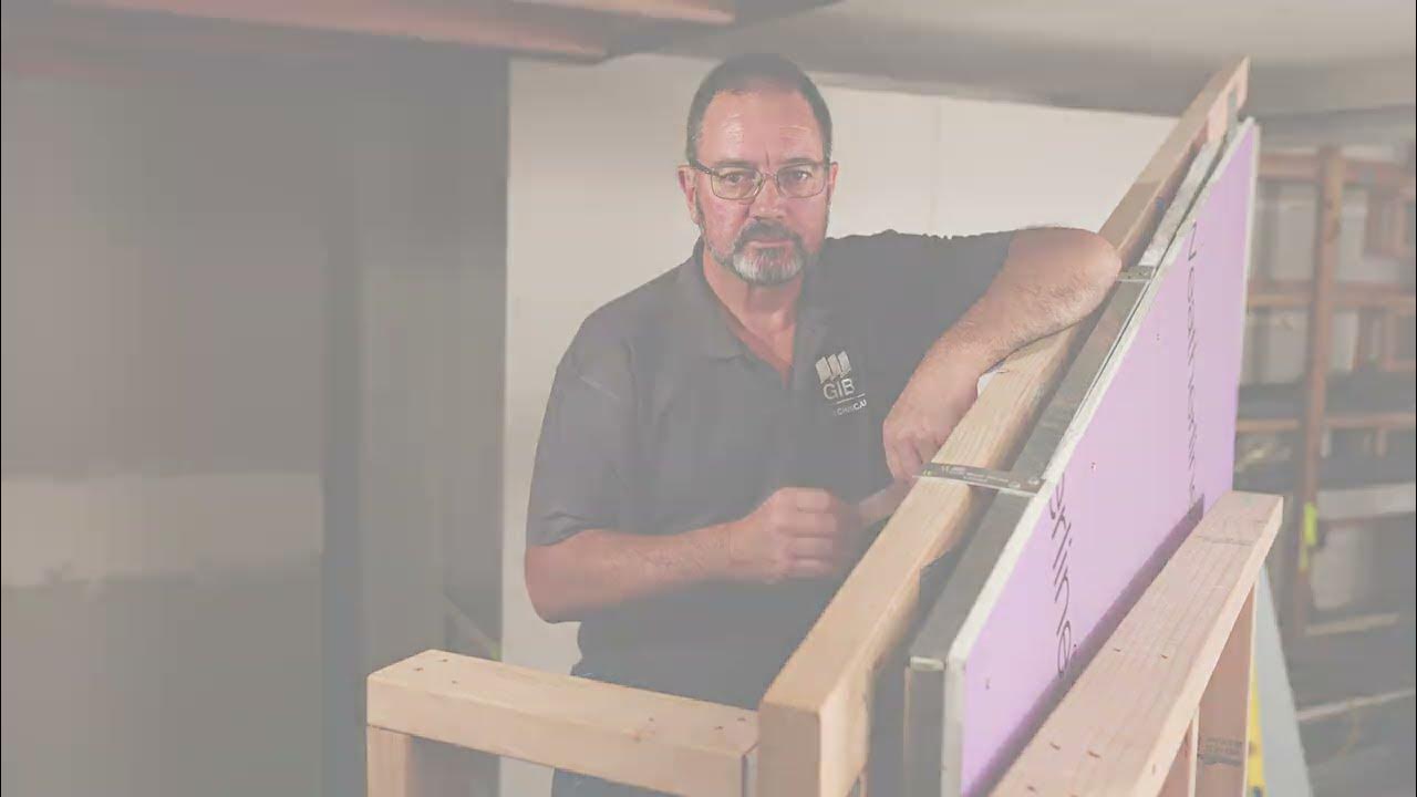 GIB Barrierline® Ceiling and Wall Strap Installation YouTube