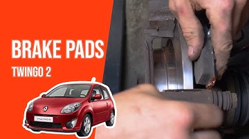 How to replace the front brake pads Twingo mk2 🚗