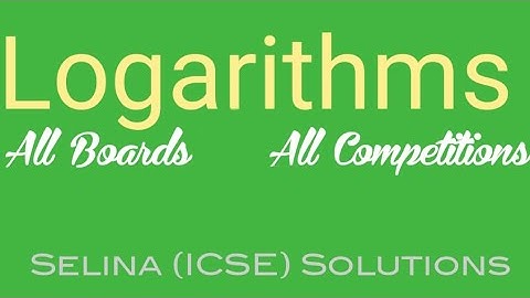 EX 8B Q3 LOGARITHMS Selina Solutions CLASS 9 Chapter 8 Logarithms  Concise Mathematics