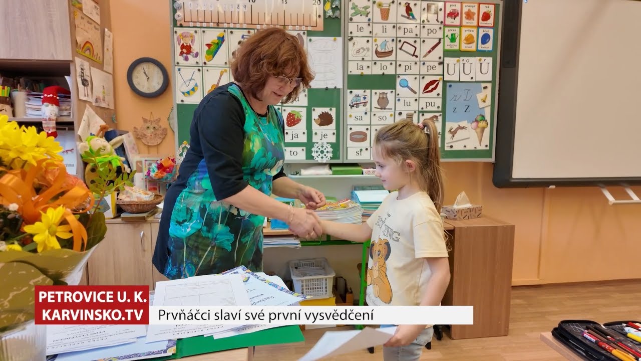 První vysvědčení v Petrovicích: Velký milník prvňáčků! 📝✨│ #Karvinsko.TV │ @TelevizeKarvinsko