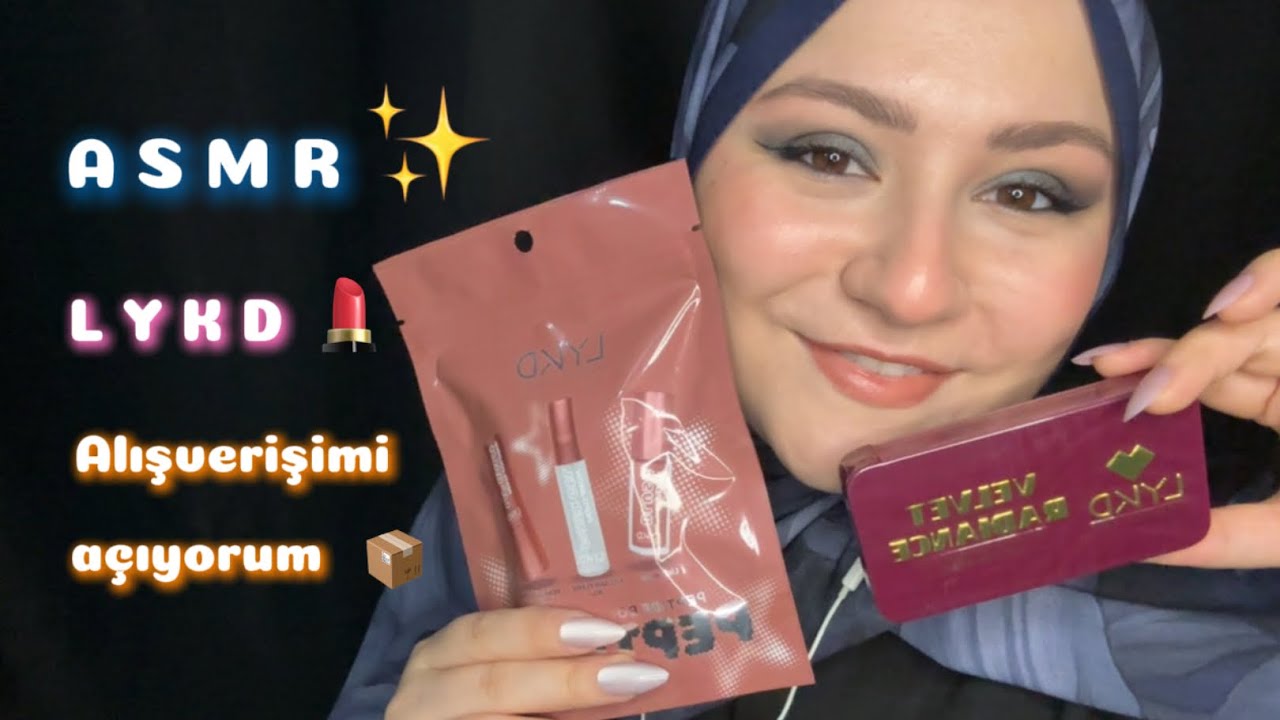 LYKD Makeup ASMR 💄 Paket Açılımı + Dudak Paleti | Tapping, Yumuşak Sesler ✨