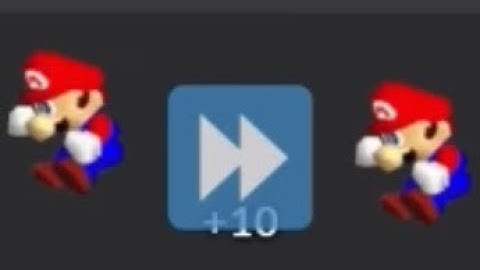 Mario particle accelerated ￼backwards long jump