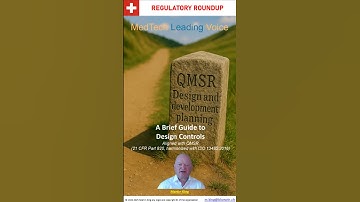 QMSR Design Controls Planning