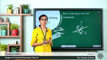 Grade 6 Mathematics Chapter 14 Class 12 Constructing the Bisector of an Angle