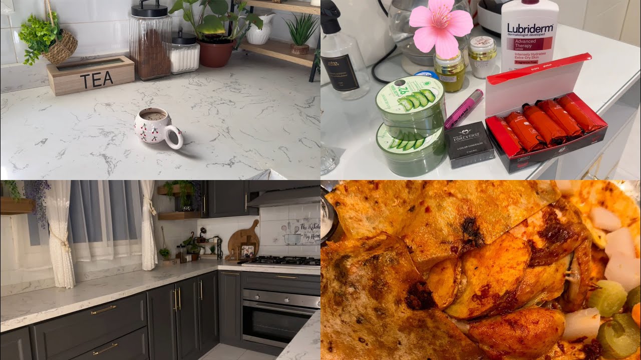 الفروج المشوي السوري 😋مقاضي الشهر💸طلعتنا للحديقه🏞️ فلوق مليان تفاصيل 🧼🍃❓