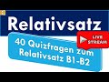 40 Quizfragen zum Relativsatz | Livestreaming 18.03.2023