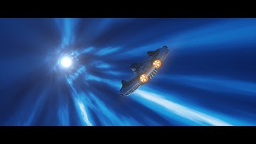 Blender 2.90 Star Wars - KOTOR Ebon Hawk to Tatooine Hyperspace Remastered