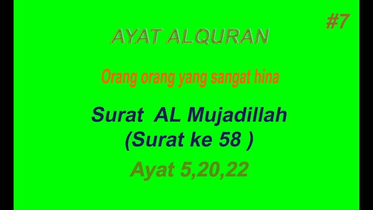 7 Ayat AlQuran mengenai orang orang yang sangat hina "Surat Al