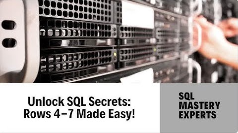 SQL Tutorial: Retrieve Specific Rows with OFFSET & ROW_NUMBER - Top 2 Methods Compared!