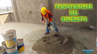 Sabe Usted como hacer las Proporciones del Concreto | CONSTRUCCIONES IDEALES
