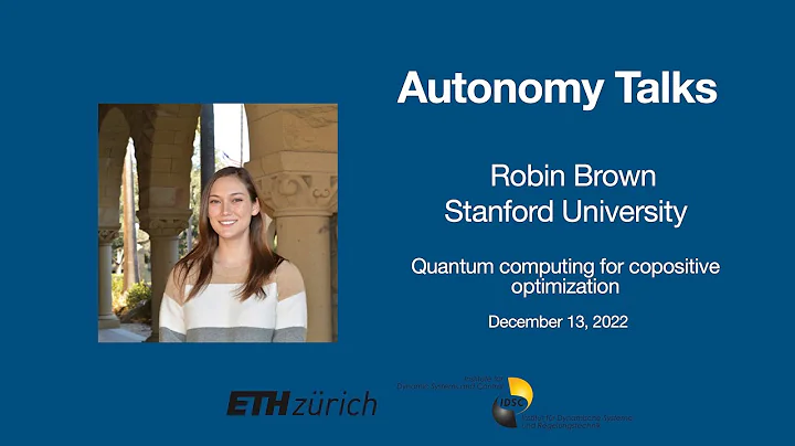 Autonomy Talks - Robin Brown: Quantum computing fo...