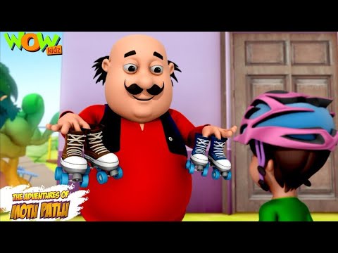 Motu Patlu Cartoons In Hindi   Animated cartoon  Motu the Roller skate coach Wow Kidz Umair Gamer