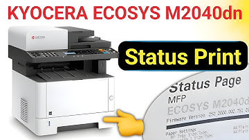Print report KYOCERA ECOSYS M2040dn | Status page print | Print counter check | Self test page
