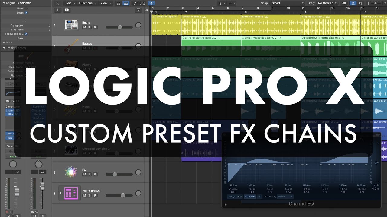 Logic Pro X - Create Custom Preset Chains (for Mixing, Instruments, and - YouTube