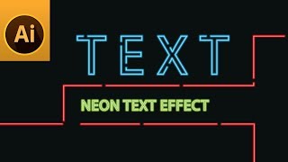 Easy Neon Text Effect in Adobe Illustrator
