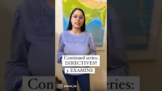 Continued Series DIRECTIVES EXAMINE upsc ias iasofficer iasexam upscexam upscres