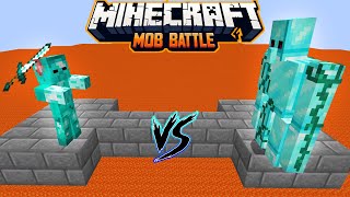 Diamond Zombie vs All Golems in Minecraft Battle - Iron Golem - Diamond golem