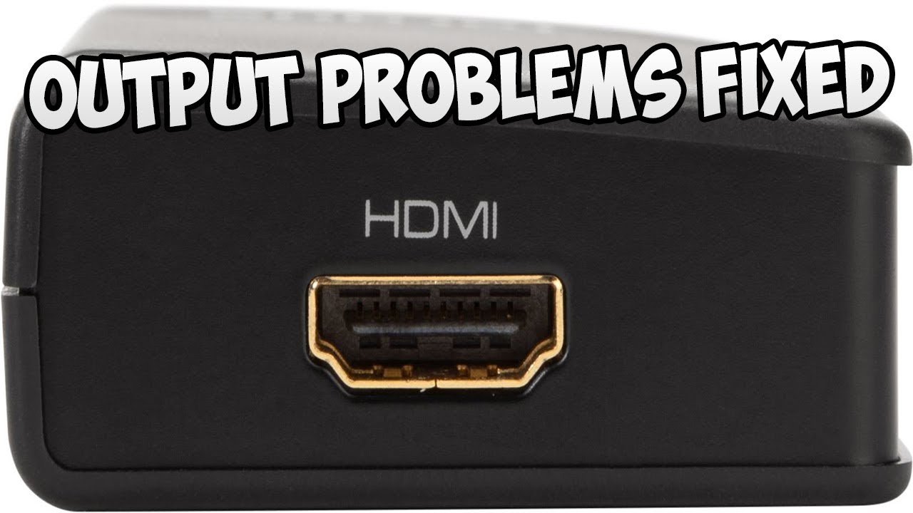 Fix for HDMI Problems in Windows YouTube