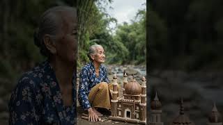 Mantap! Karya Miniatur Masjid Nenek dari Singkong Besar #miniatur #shortsvideo