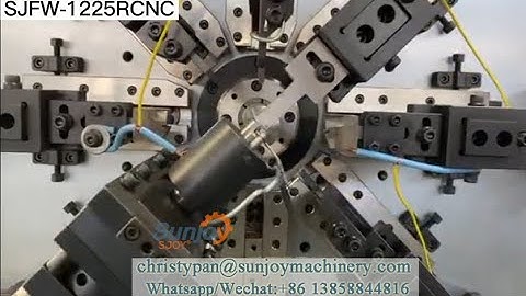sjoy®Sunjoy Machinery 2.5mm 12 axis camless CNC Spring Form Machine SJFJ-1225RCNC,Torsion Spring