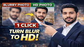 Turn Blur Photo into HD in 1 Click 🔥 (Remini AI Tutorial)