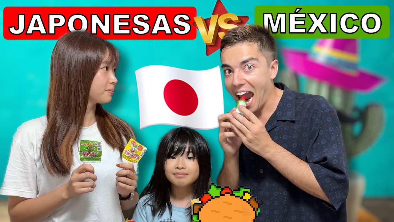 ¡Los odian🙈! Mi Novia Japonesa e Hija prueban Dulces Mexicanos