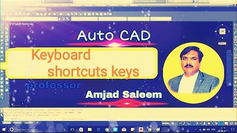 AUTOCAD || KEYBOARD SHORTCUTS KEYS