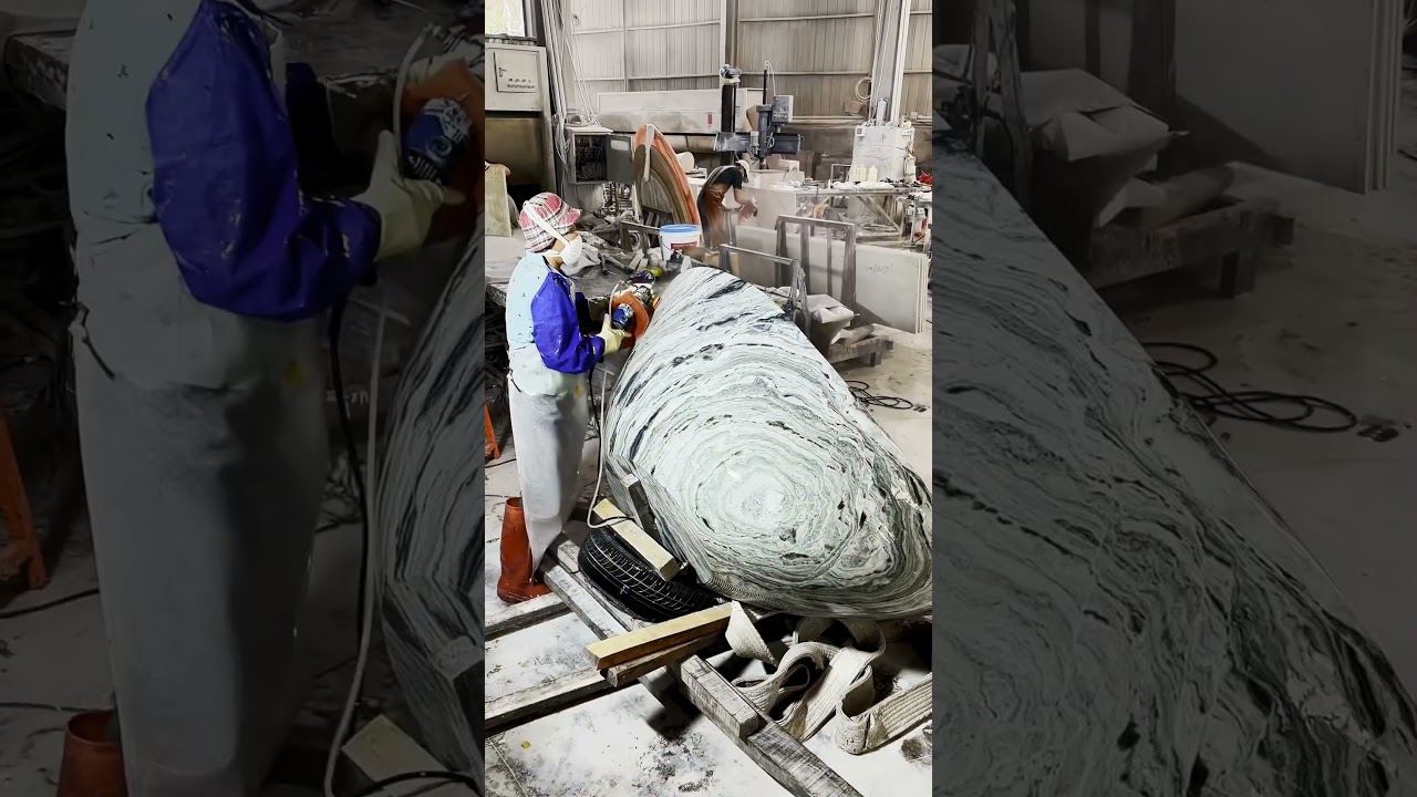 Marble tub processing