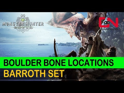 Monster Hunter World Boulder Bone Locations - Crafting Barroth Set