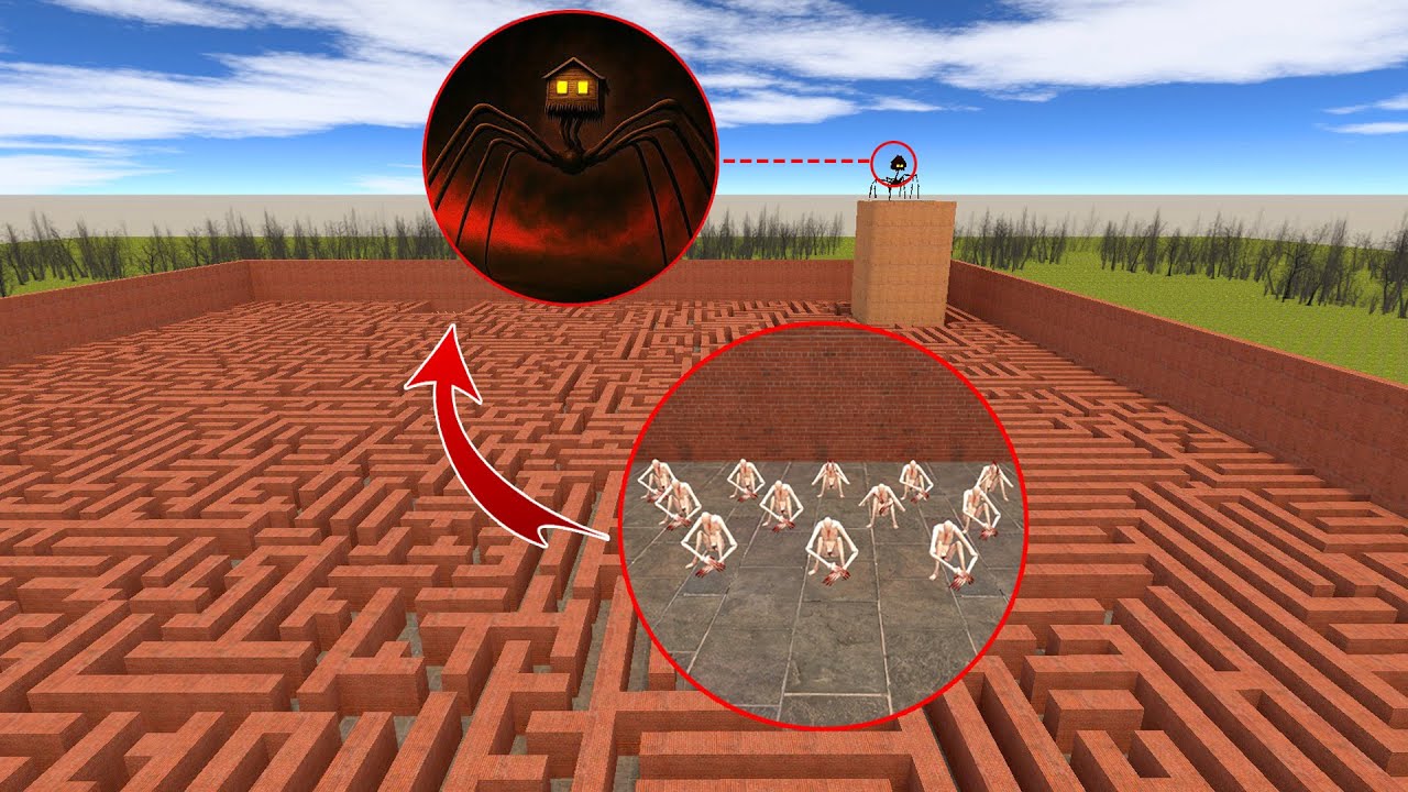 SCP 096 VS HOUSE HEAD Garry's Mod Nextbots Got Out of Hand Again #1