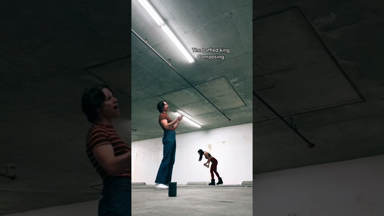 Spencer and I in my parking garage