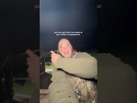 pov you get front row seats at your sister‘s engagement  🥹💕💍 #engaged #propsal #mysisterskeeper ￼