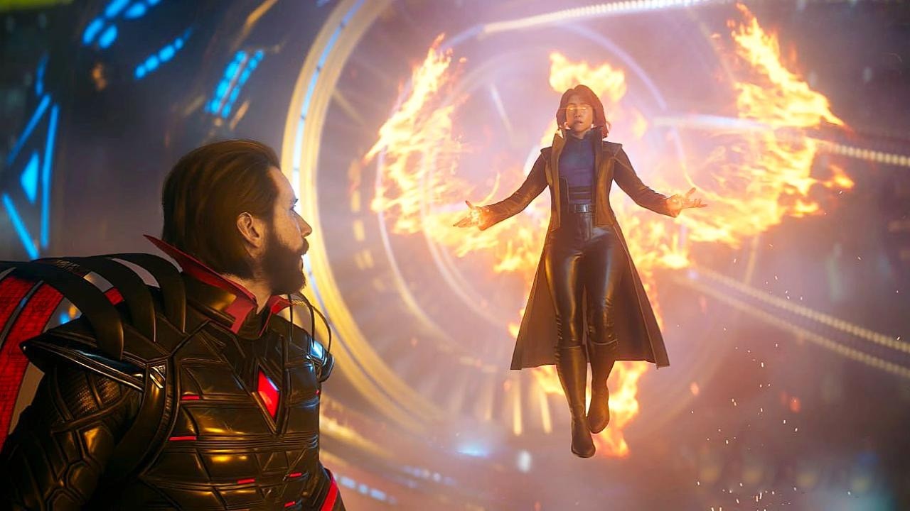 Jean Grey Becomes Phoenix Transformation Scene - Marvel's Wolverine