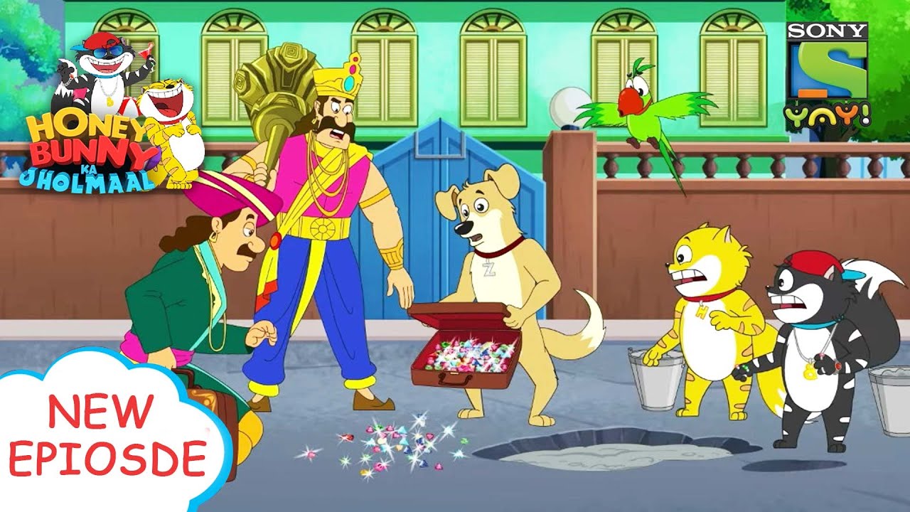 चंद्रलोक के एलियंस | Honey Bunny Ka Jholmaal | Funny videos for kids | बच्चों की कहानियाँ